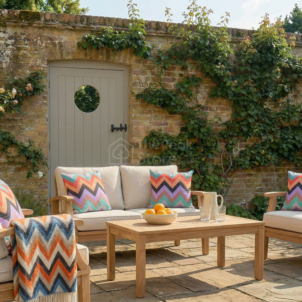 Arden Teak Deep Seating Outdoor Sofa Set