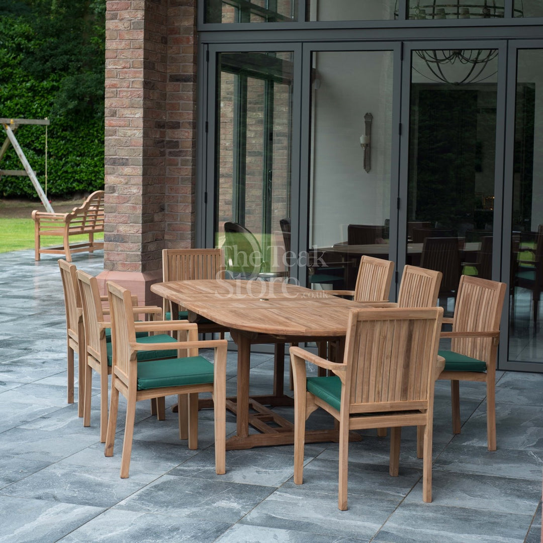 The Teak Store Teak Garden Furniture Arundel Eight Seat Set