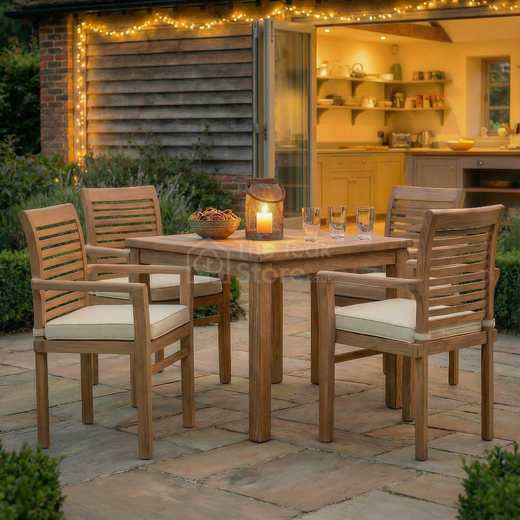 Ashworth 4 Seat Teak Garden Furniture Set