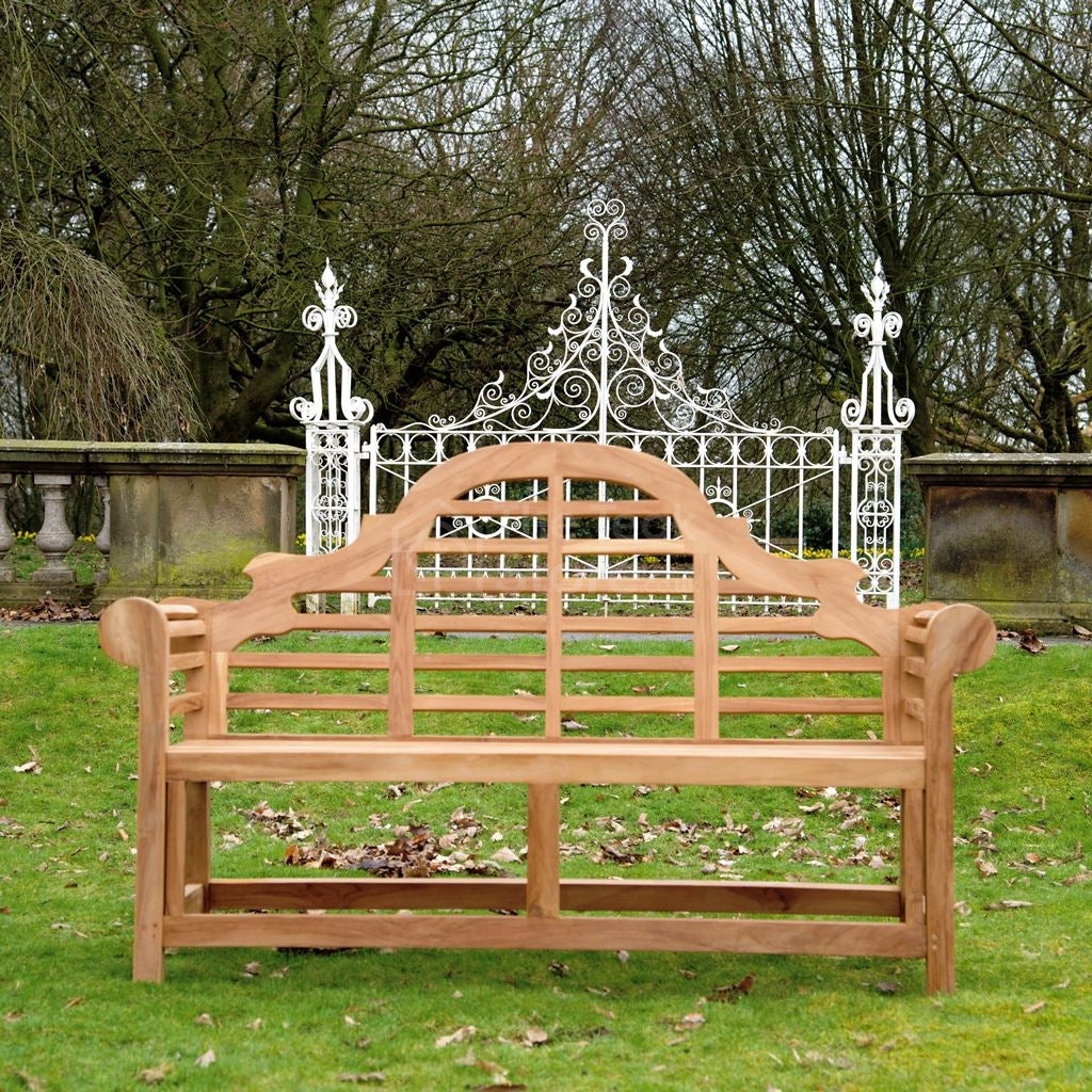 Clearance - Sissinghurst Lutyens Teak Bench Three Seat