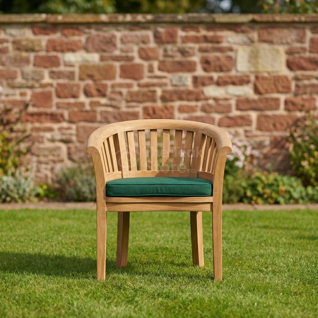 Curved Teak Garden Chair Cushion
