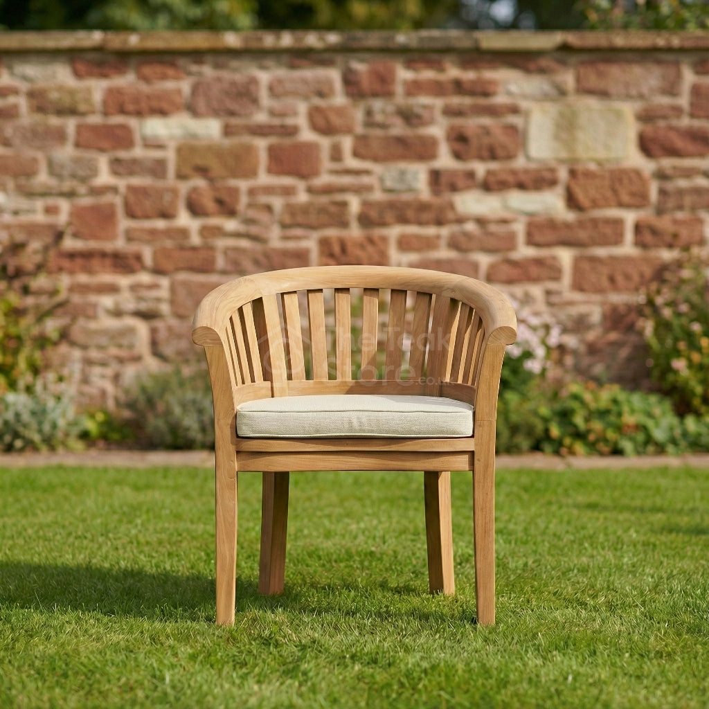 Curved Teak Garden Chair Cushion