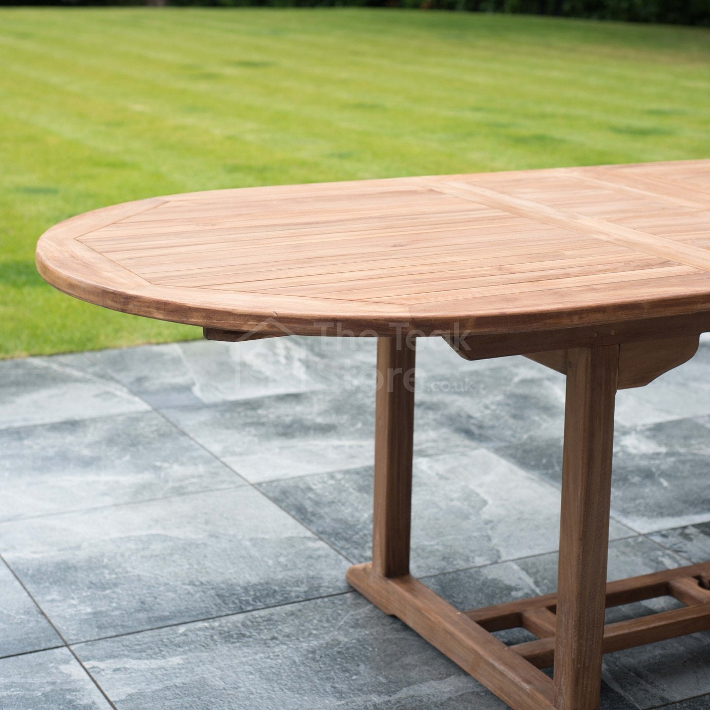 Teak Garden Extending Table Double Leaf Extendable 180cm to 240cm