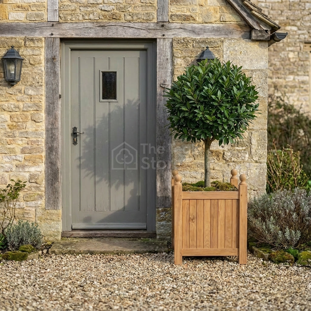 Elgin Solid Teak Garden Planter