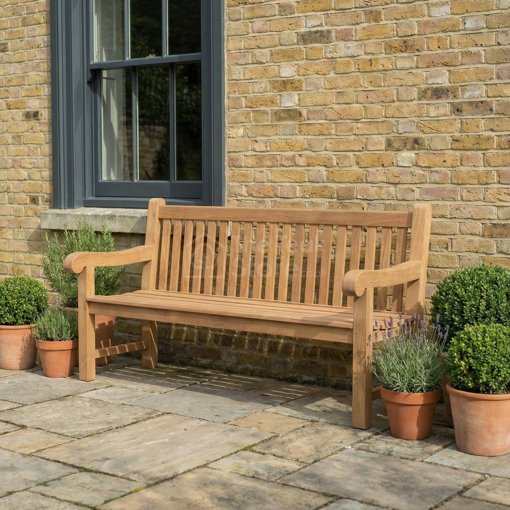 Hawthorn Four Seat Teak Garden Bench