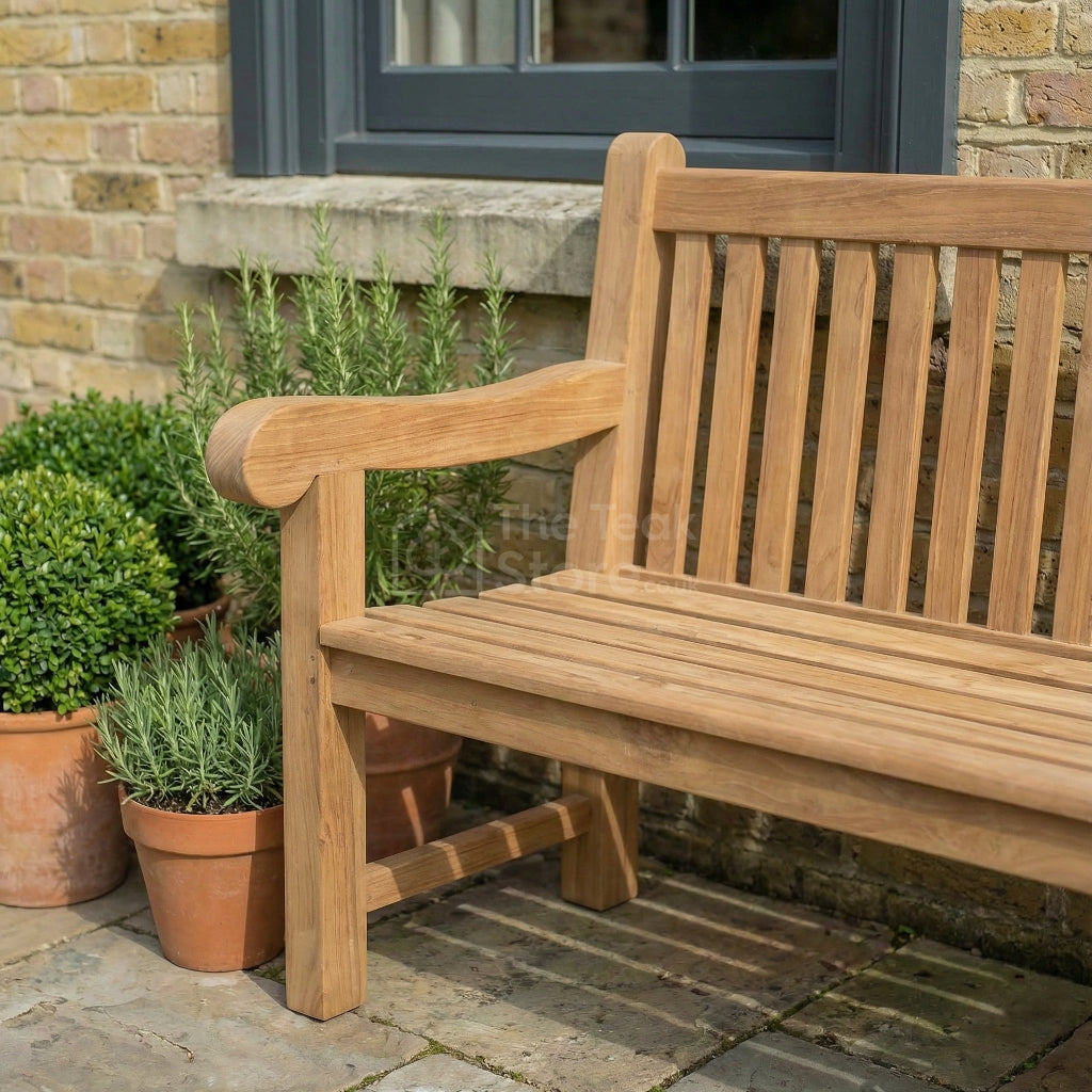 Hawthorn Four Seat Teak Garden Bench