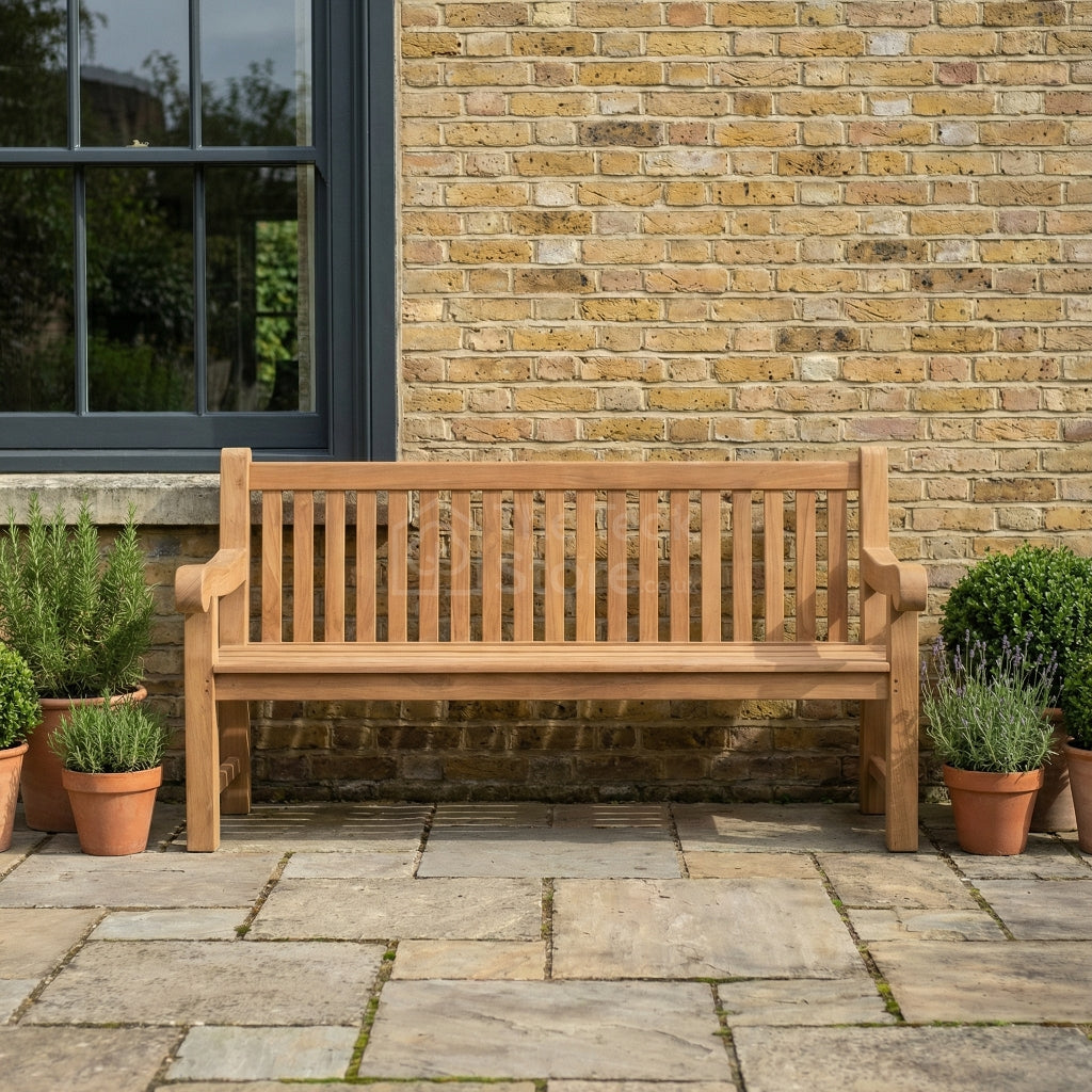 Hawthorn Four Seat Teak Garden Bench