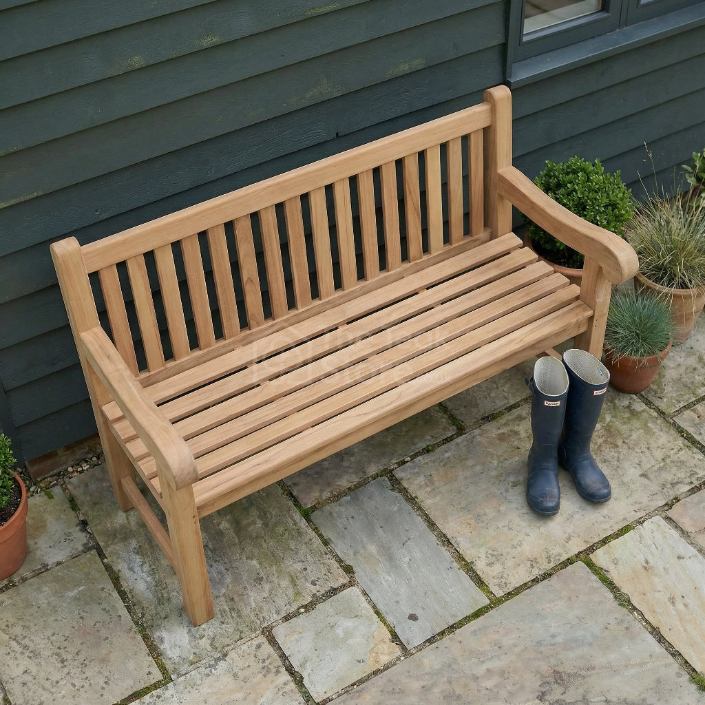 Hawthorn Three Seat Teak Garden Bench