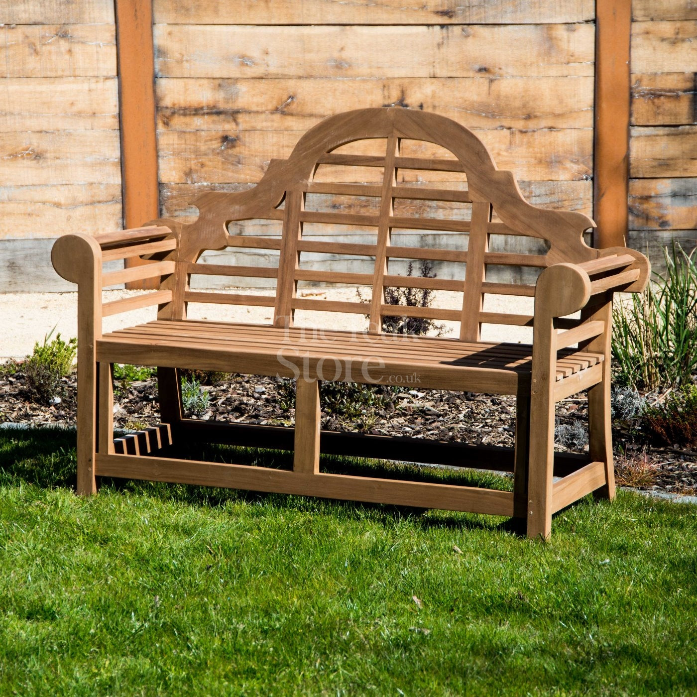 Sissinghurst Lutyens Teak Bench Two Seat 137cm