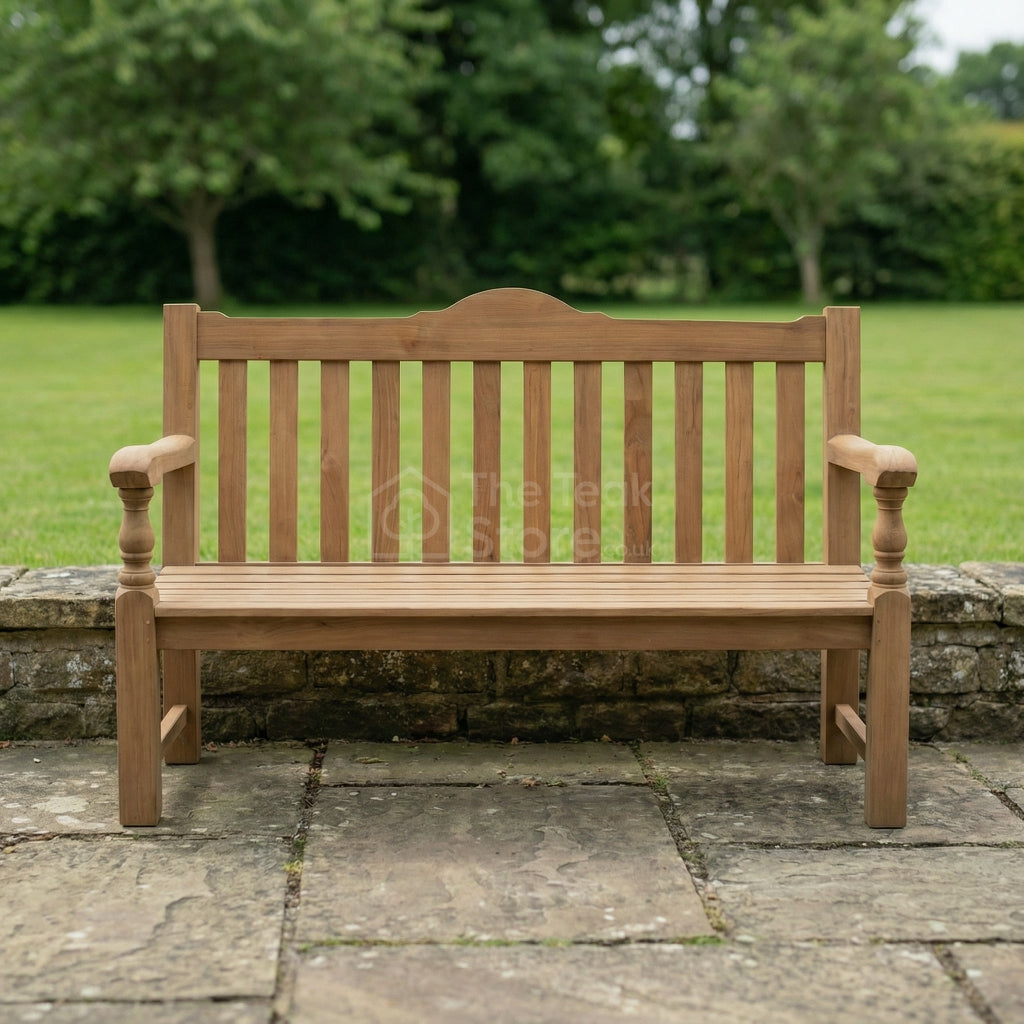 Oxford Teak Garden Memorial Bench Three Seat