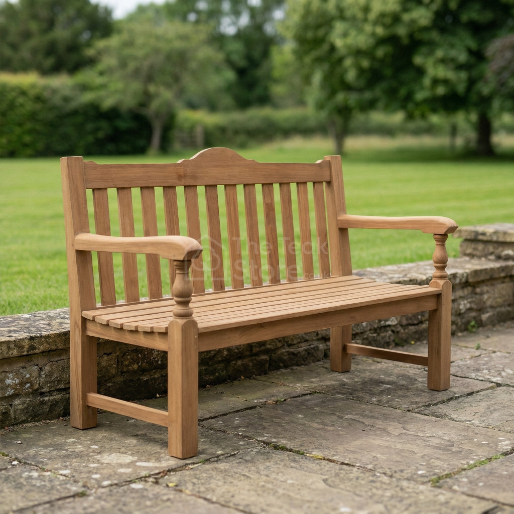 Oxford Teak Garden Memorial Bench Three Seat
