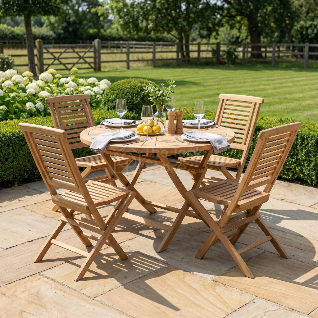 Radley 4 Seat Teak Folding Dining Set