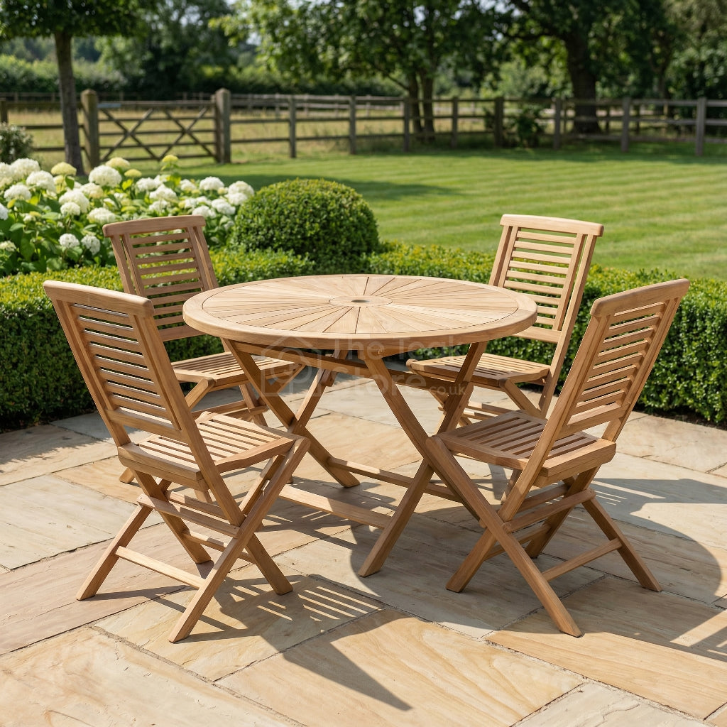 Radley 4 Seat Teak Folding Dining Set