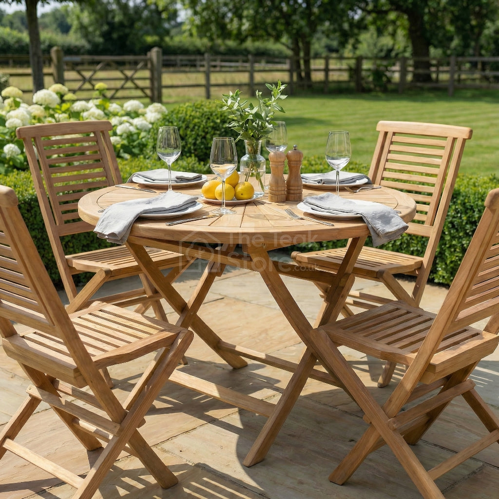 Radley 4 Seat Teak Folding Dining Set