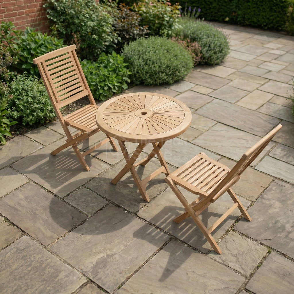 Radley 2 Seat Teak Folding Bistro Set