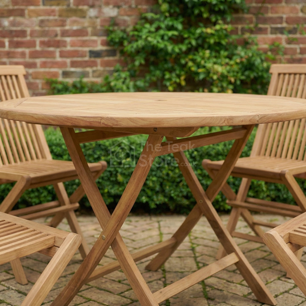 Sandhurst 4 Seat Teak Folding Dining Set