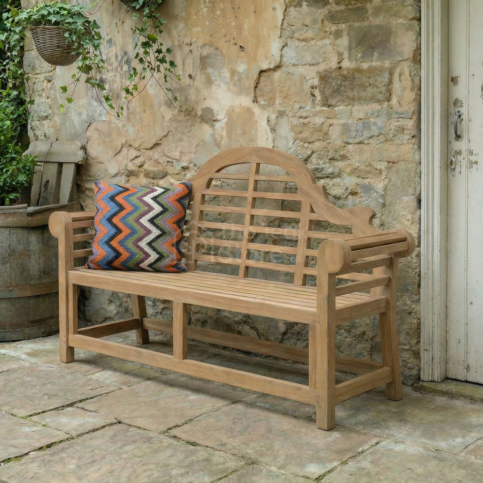 Sissinghurst Lutyens Teak Bench Three Seat – The Teak Store