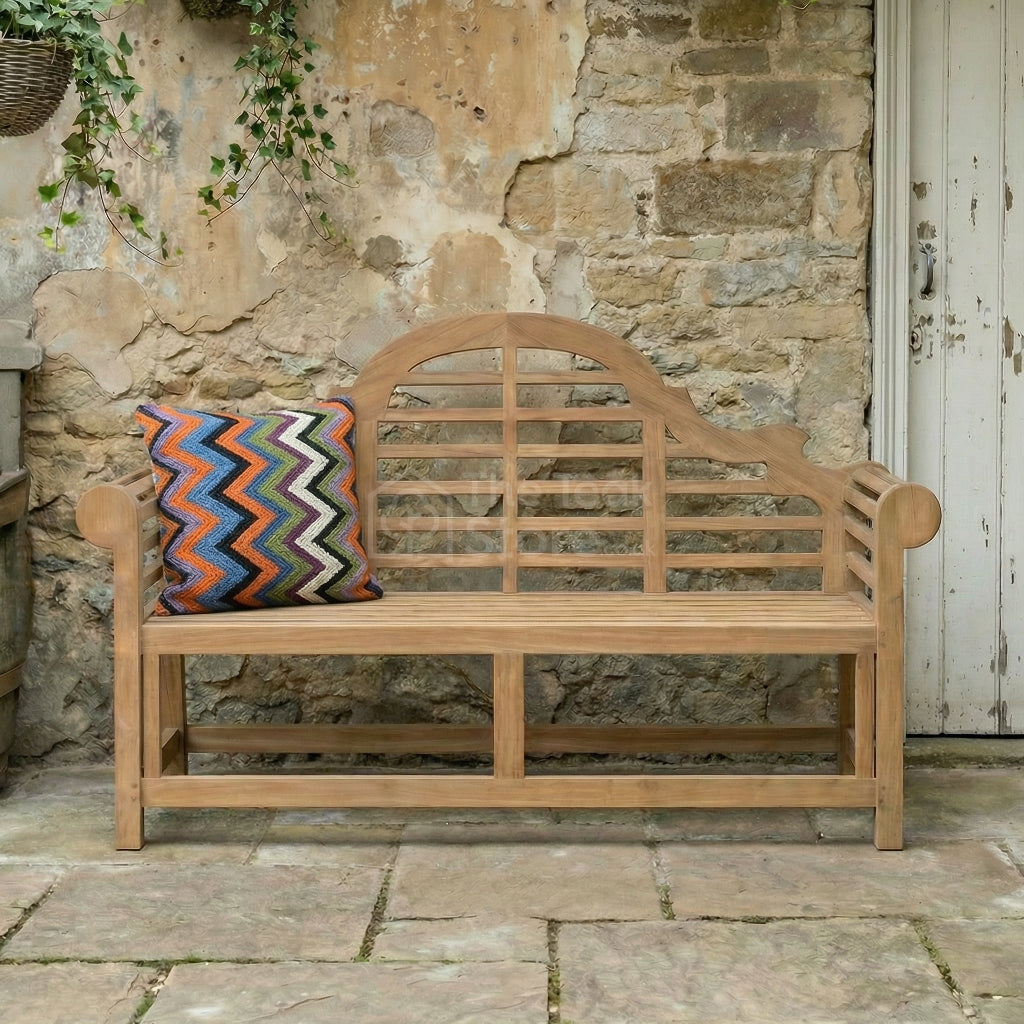 Sissinghurst Lutyens Teak Bench Three Seat