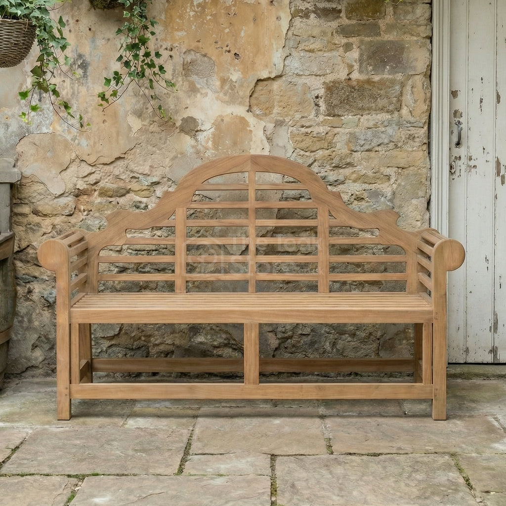 Sissinghurst Lutyens Teak Bench Three Seat
